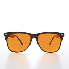 Load image into Gallery viewer, Amber Lens Horn Rim Vintage 80s Sunglass - Colby
