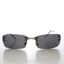 Load image into Gallery viewer, 90s Rimless Rectangular Sunglasses - Cordy
