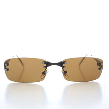 Load image into Gallery viewer, 90s Rimless Rectangular Sunglasses - Cordy
