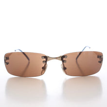 Load image into Gallery viewer, 90s Rimless Rectangular Sunglasses - Cordy
