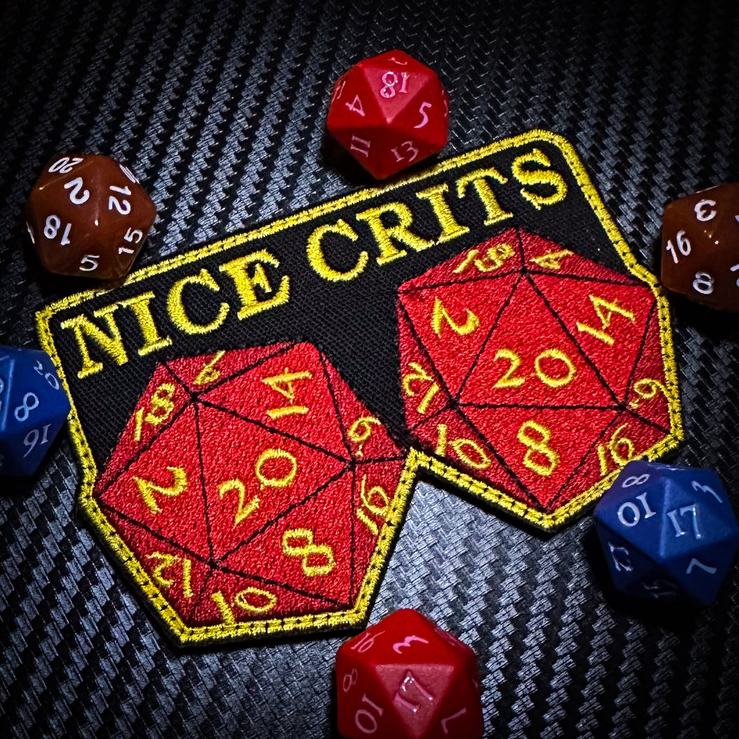 Nice Crits D&D - Roll a set of Natural 20 - Yes they are real -  2.5 x 3.75
