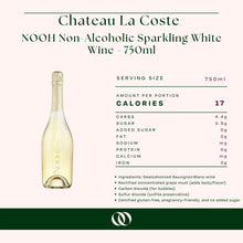 Load image into Gallery viewer, Chateau La Coste - NOOH Non-Alcoholic Sparkling White Wine - 750ml
