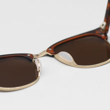 Load image into Gallery viewer, The Masters – Mirrored Brown Clubmaster Sunglasses
