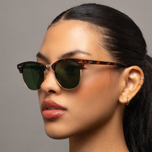 Load image into Gallery viewer, The Masters – Green Tortoise Clubmaster Sunglasses
