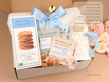 Load image into Gallery viewer, Care Packages for Her – Luxury Blanket, Mug &amp; Tea Set
