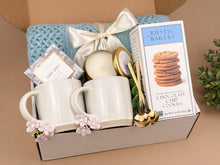 Load image into Gallery viewer, Gift Baskets for Couples – Plush Blanket, Tea &amp; Candle Set
