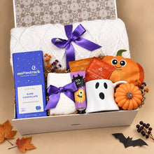 Load image into Gallery viewer, Boo Halloween Gift Basket with Pumpkin for Her
