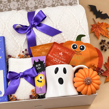Load image into Gallery viewer, Boo Halloween Gift Basket with Pumpkin for Her
