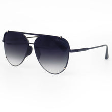 Load image into Gallery viewer, Cristina - Tangle Free - Faded Black and Gold Aviator Sunglasses
