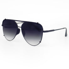 Load image into Gallery viewer, Cristina - Tangle Free - Faded Black Aviator Sunglasses
