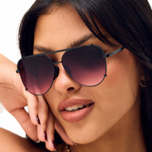 Load image into Gallery viewer, Cristina - Tangle Free - Faded Purple &amp; Pink Aviator Sunglasses
