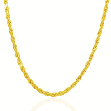 Load image into Gallery viewer, 5.0mm 10k Yellow Gold Solid Diamond Cut Rope Chain
