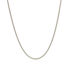 Load image into Gallery viewer, 18k White Gold Round Wheat Chain 1.4mm
