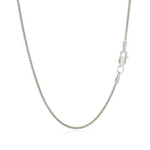 Load image into Gallery viewer, 18k White Gold Round Wheat Chain 1.4mm

