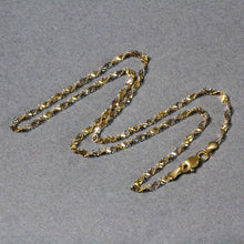Load image into Gallery viewer, 2.0mm 14k Two-Tone Gold Singapore Chain
