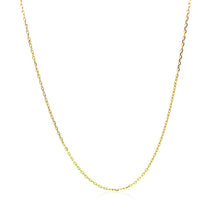 Load image into Gallery viewer, 14k Yellow Gold Diamond Cut Cable Link Chain 0.8mm
