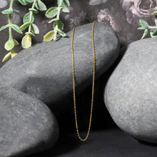 Load image into Gallery viewer, 14k Yellow Gold Diamond Cut Cable Link Chain 0.8mm
