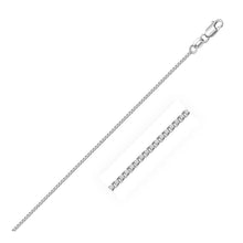 Load image into Gallery viewer, 14k White Gold Classic Box Chain 1.0mm
