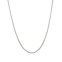 Load image into Gallery viewer, 14k White Gold Classic Box Chain 1.0mm
