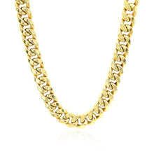 Load image into Gallery viewer, 7.5mm 14k Yellow Gold Semi Solid Miami Cuban Chain
