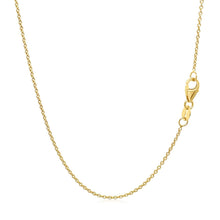 Load image into Gallery viewer, 14k Yellow Gold Round Cable Link Chain 1.1mm
