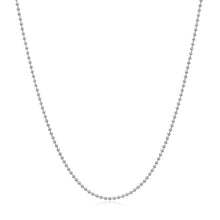 Load image into Gallery viewer, 14k White Gold Bead Chain 1.0mm
