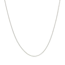 Load image into Gallery viewer, 14k White Gold Oval Cable Link Chain 0.6mm
