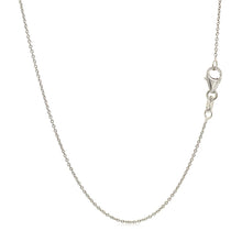 Load image into Gallery viewer, 14k White Gold Oval Cable Link Chain 0.6mm
