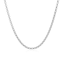 Load image into Gallery viewer, 14k White Gold Rolo Chain 1.9mm

