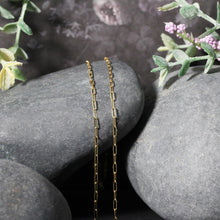 Load image into Gallery viewer, 14K Yellow Gold Fine Paperclip Chain (1.5mm)
