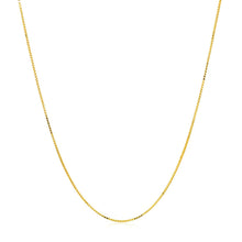 Load image into Gallery viewer, Double Extendable Box Chain in 14k Yellow Gold (0.6mm)
