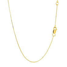 Load image into Gallery viewer, Double Extendable Box Chain in 14k Yellow Gold (0.6mm)
