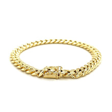 Load image into Gallery viewer, 10k Yellow Gold Semi Solid Miami Cuban Bracelet (7.20 mm)
