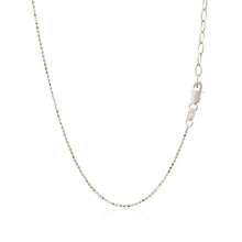 Load image into Gallery viewer, 14k White Gold Necklace with Round Diamond Charms
