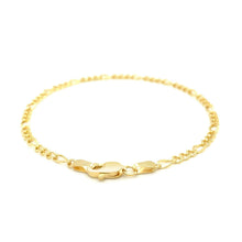 Load image into Gallery viewer, 2.6mm 10k Yellow Gold Link Figaro Bracelet
