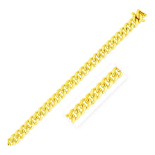 Load image into Gallery viewer, 7.1mm 10k Yellow Gold Classic Miami Cuban Solid Chain
