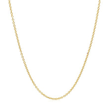 Load image into Gallery viewer, 14k Yellow Gold Round Cable Link Chain 1.3mm
