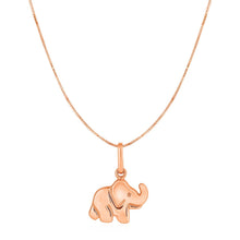 Load image into Gallery viewer, Elephant Pendant in 10k Rose Gold
