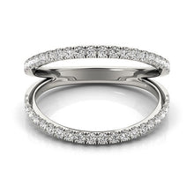 Load image into Gallery viewer, 14k White Gold Diamond Split Band Ring (1/4 cttw)
