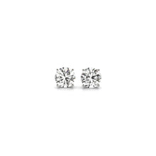Load image into Gallery viewer, 1 cttw Certified IGI Lab Grown Round Diamond Stud Earrings 14k White Gold (G/VS2)
