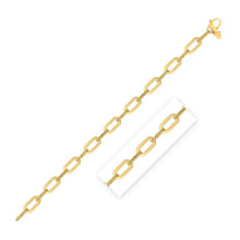 Load image into Gallery viewer, 14k Yellow Gold Diamante Paperclip Chain Bracelet (7.00 mm)
