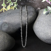 Load image into Gallery viewer, 14k White Gold Singapore Chain 1.7mm
