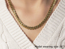 Load image into Gallery viewer, 14k Yellow Gold Polished Miami Cuban Chain Necklace
