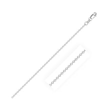 Load image into Gallery viewer, 18k White Gold Diamond Cut Cable Link Chain (0.75 mm)
