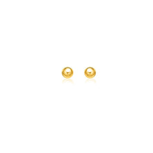 Load image into Gallery viewer, 10k Yellow Gold Round Stud Earrings (5.0 mm)
