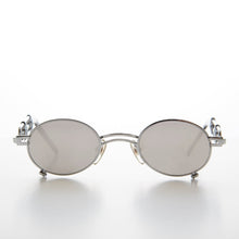 Load image into Gallery viewer, Small Oval Steampunk Vintage Sunglasses - Darius
