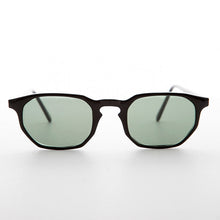 Load image into Gallery viewer, Small Polygon Horn Rim Keyhole Bridge Vintage Sunglass - Davis
