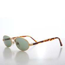 Load image into Gallery viewer, Perfect Gold Oval Vintage Sunglasses - Deacon
