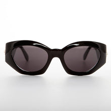 Load image into Gallery viewer, Women's Fashion Cat Eye Sunglass with Gold Emblem - Diva
