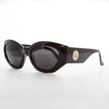 Load image into Gallery viewer, Women's Fashion Cat Eye Sunglass with Gold Emblem - Diva
